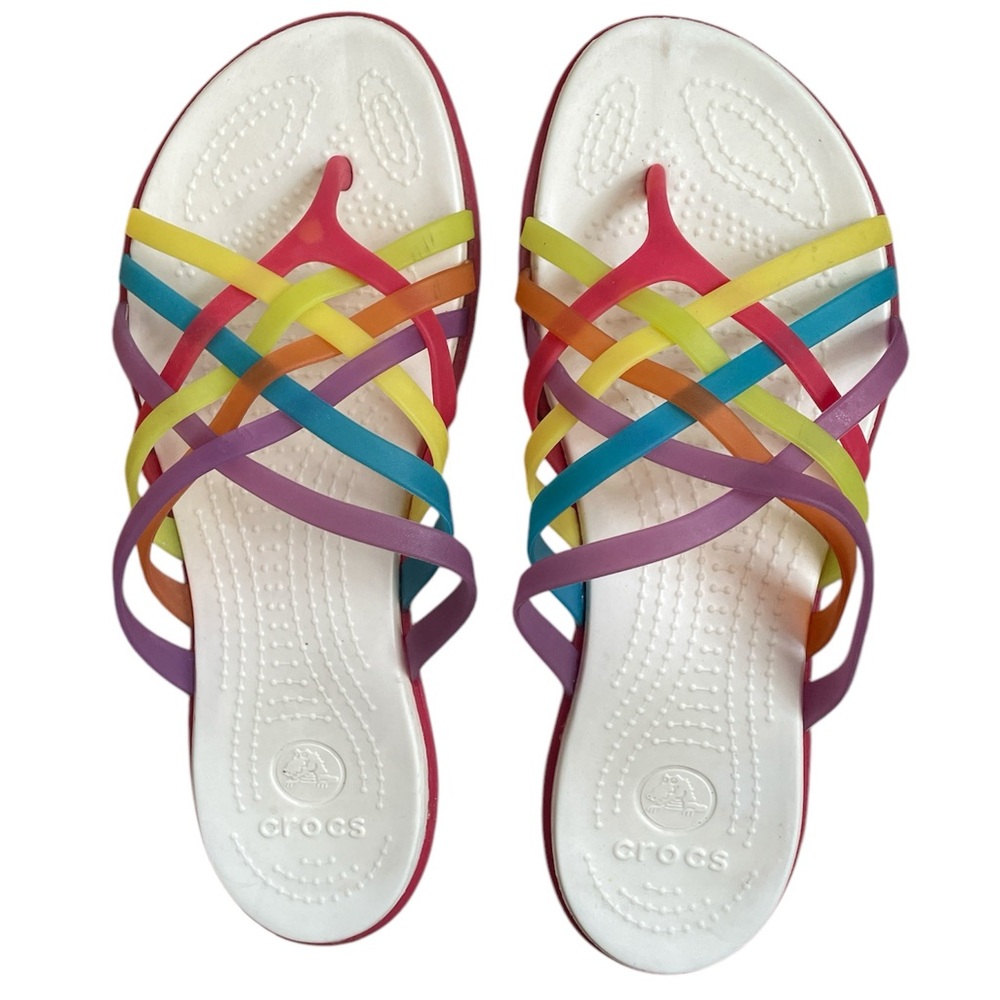 Colorful Croc sandal size 9